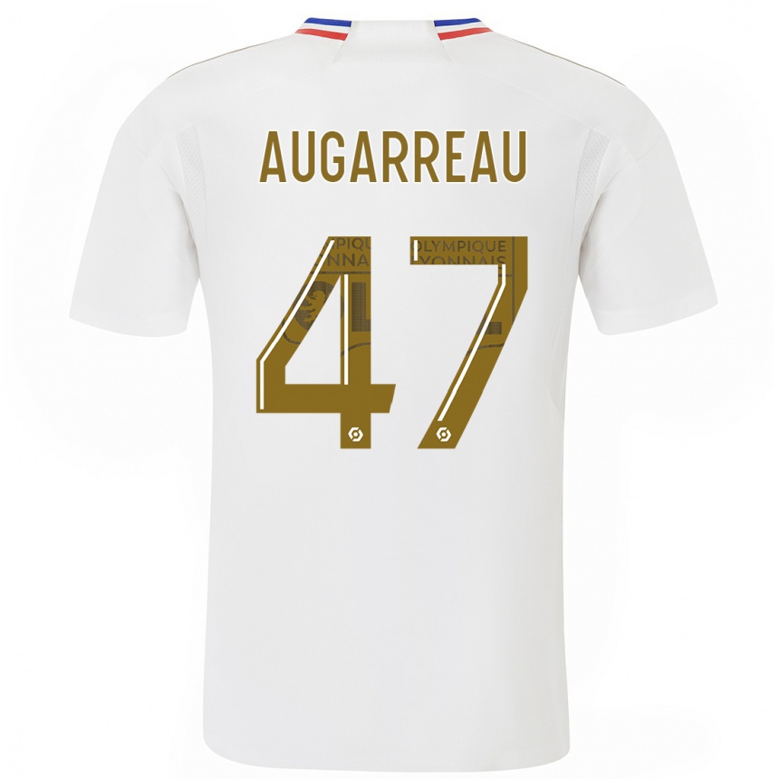 Niño Fútbol Camiseta Sofiane Augarreau #47 Blanco 1ª Equipación 2023/24 Perú