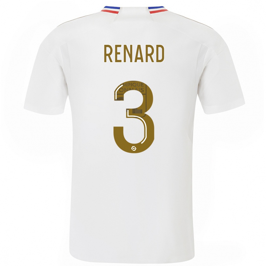 Niño Fútbol Camiseta Wendie Renard #3 Blanco 1ª Equipación 2023/24 Perú