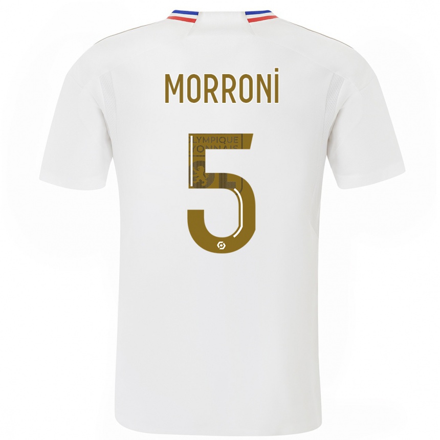 Niño Fútbol Camiseta Perle Morroni #5 Blanco 1ª Equipación 2023/24 Perú