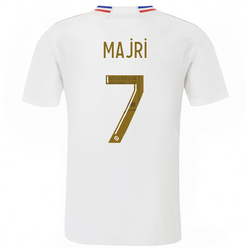 Niño Fútbol Camiseta Amel Majri #7 Blanco 1ª Equipación 2023/24 Perú