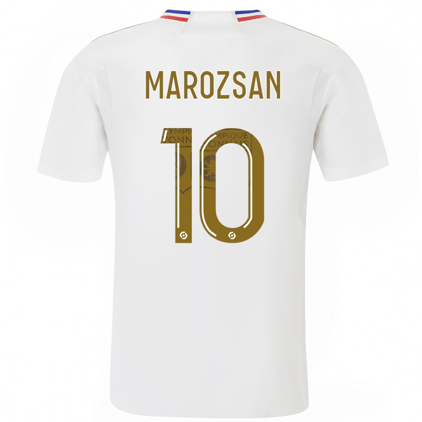 Niño Fútbol Camiseta Dzsenifer Marozsan #10 Blanco 1ª Equipación 2023/24 Perú