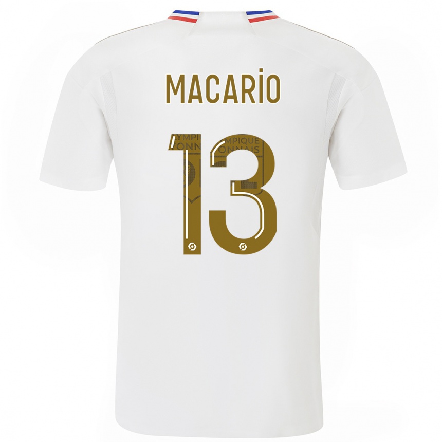 Niño Fútbol Camiseta Catarina Macario #13 Blanco 1ª Equipación 2023/24 Perú