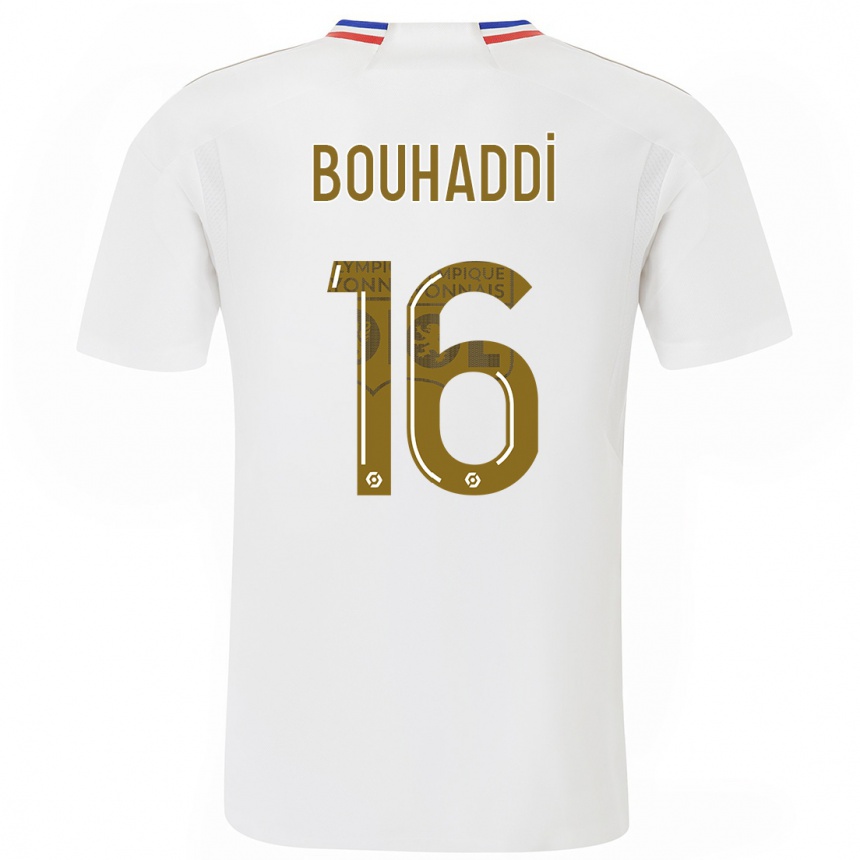 Niño Fútbol Camiseta Sarah Bouhaddi #16 Blanco 1ª Equipación 2023/24 Perú