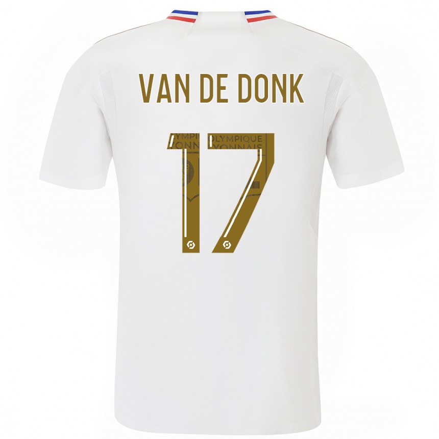 Niño Fútbol Camiseta Danielle Van De Donk #17 Blanco 1ª Equipación 2023/24 Perú