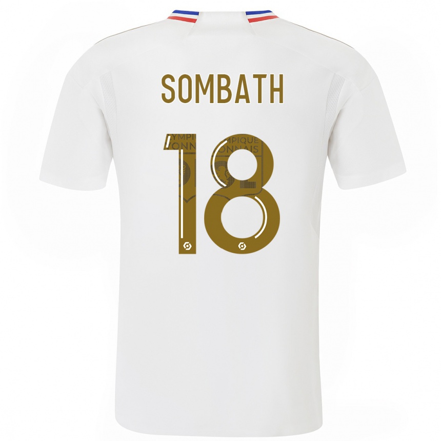 Niño Fútbol Camiseta Alice Sombath #18 Blanco 1ª Equipación 2023/24 Perú