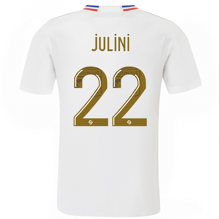 Niño Fútbol Camiseta Sally Julini #22 Blanco 1ª Equipación 2023/24 Perú