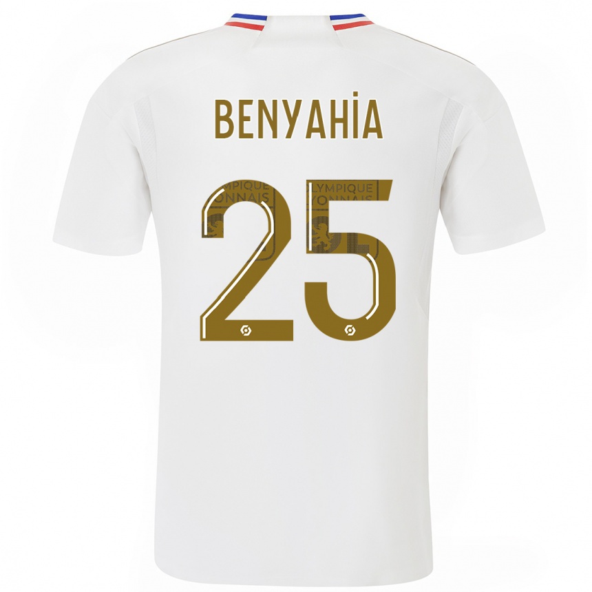 Niño Fútbol Camiseta Ines Benyahia #25 Blanco 1ª Equipación 2023/24 Perú