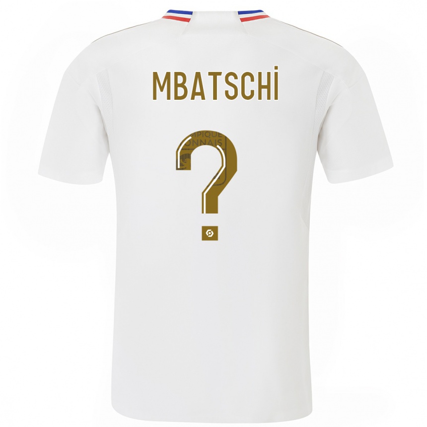 Niño Fútbol Camiseta Prince Mbatschi #0 Blanco 1ª Equipación 2023/24 Perú