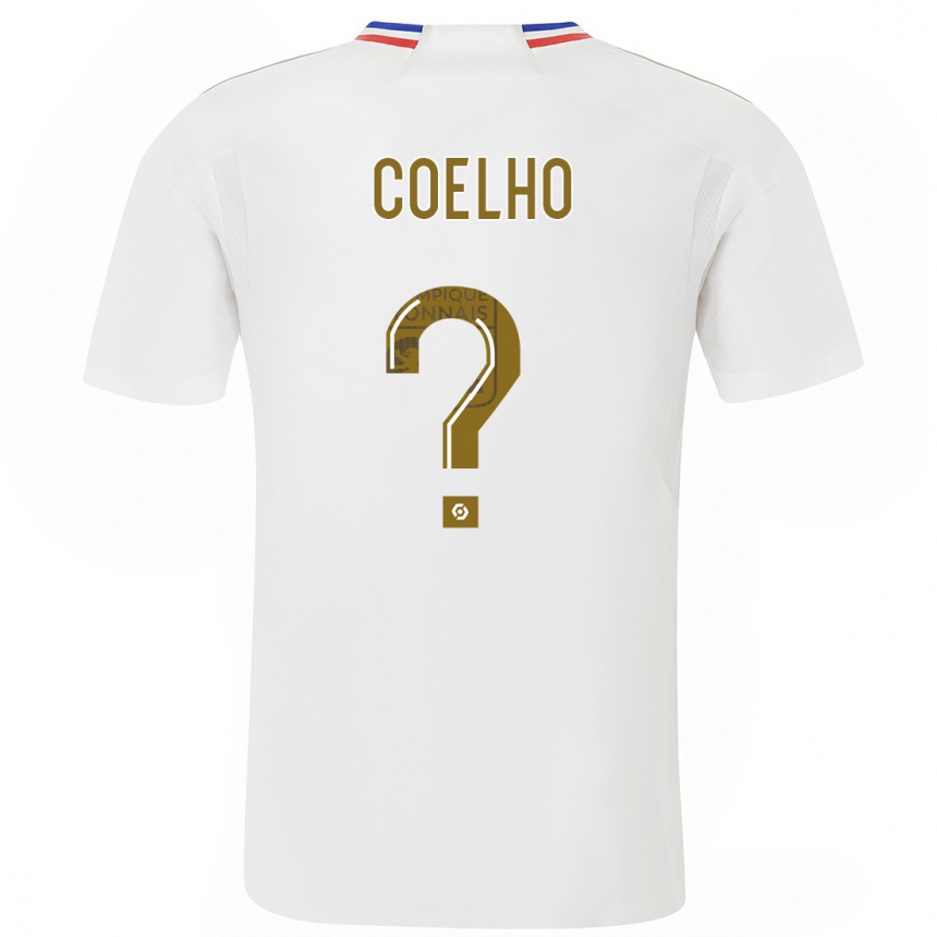 Niño Fútbol Camiseta Ugo Coelho #0 Blanco 1ª Equipación 2023/24 Perú