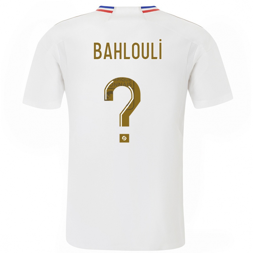 Niño Fútbol Camiseta Djibrail Bahlouli #0 Blanco 1ª Equipación 2023/24 Perú