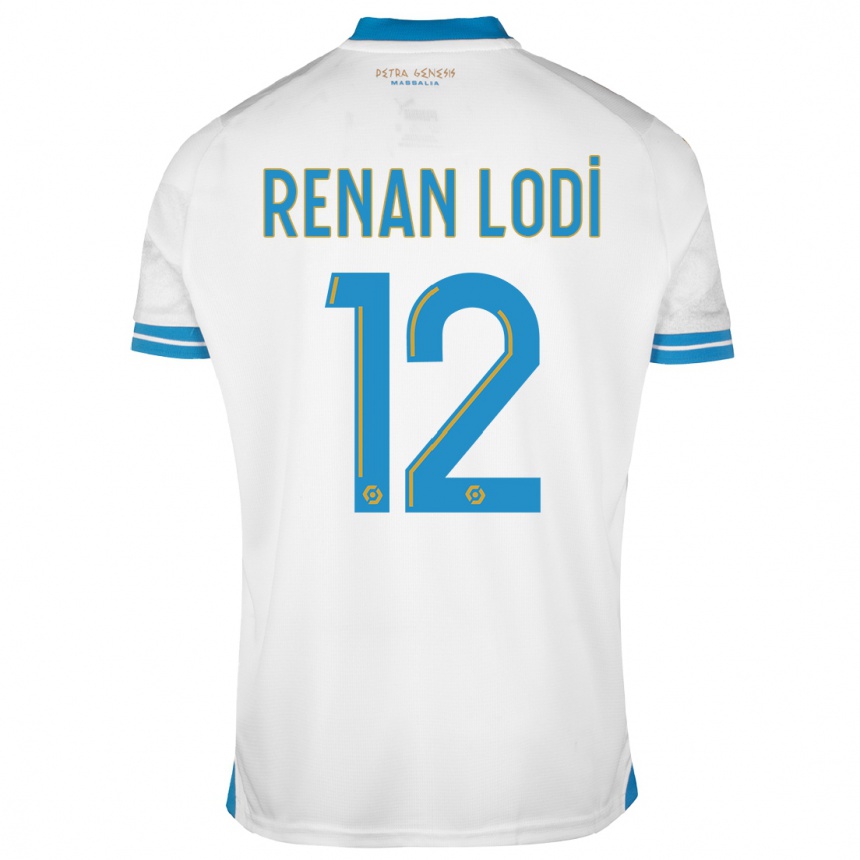 Niño Fútbol Camiseta Renan Lodi #12 Blanco 1ª Equipación 2023/24 Perú