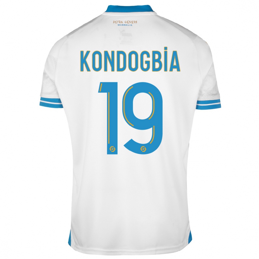 Niño Fútbol Camiseta Geoffrey Kondogbia #19 Blanco 1ª Equipación 2023/24 Perú