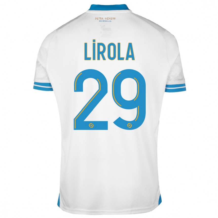 Niño Fútbol Camiseta Pol Lirola #29 Blanco 1ª Equipación 2023/24 Perú