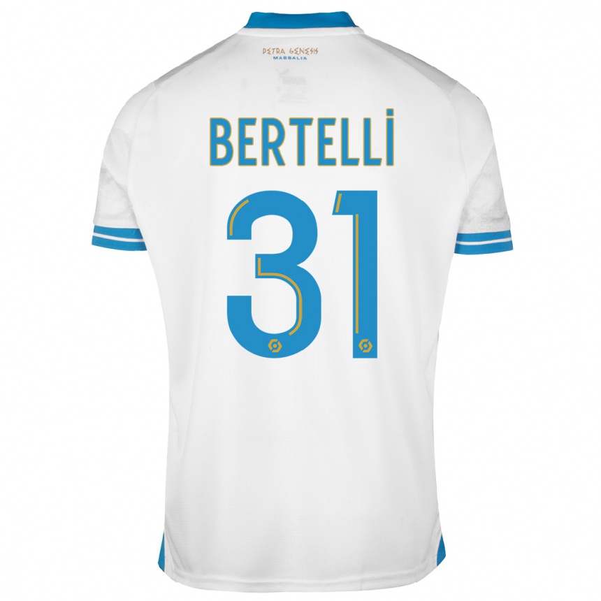 Niño Fútbol Camiseta Ugo Bertelli #31 Blanco 1ª Equipación 2023/24 Perú