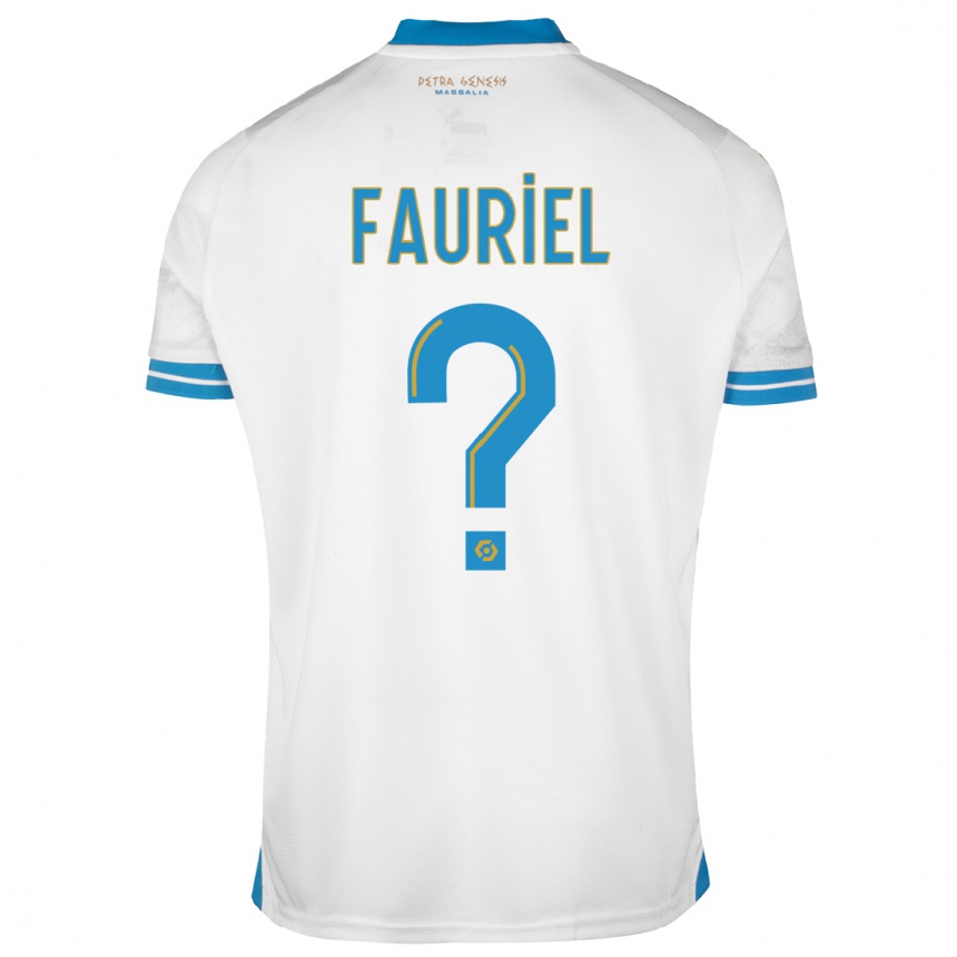 Niño Fútbol Camiseta Lois Fauriel #0 Blanco 1ª Equipación 2023/24 Perú