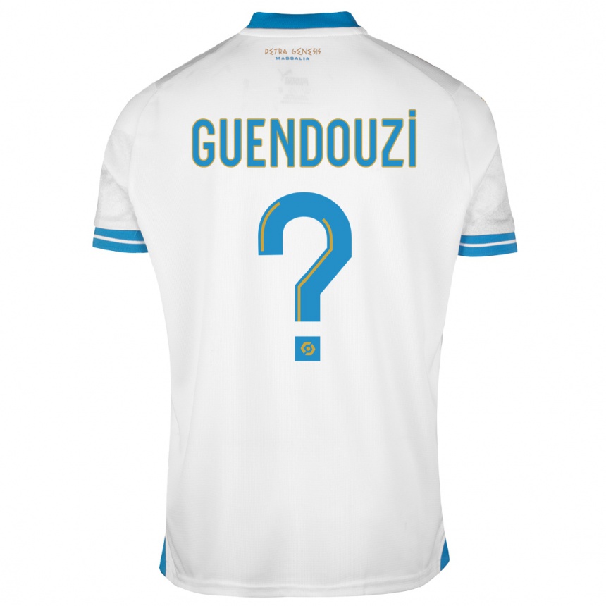 Niño Fútbol Camiseta Milan Guendouzi #0 Blanco 1ª Equipación 2023/24 Perú