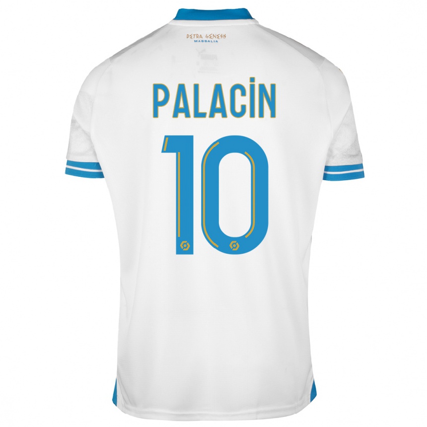 Niño Fútbol Camiseta Sara Palacin #10 Blanco 1ª Equipación 2023/24 Perú