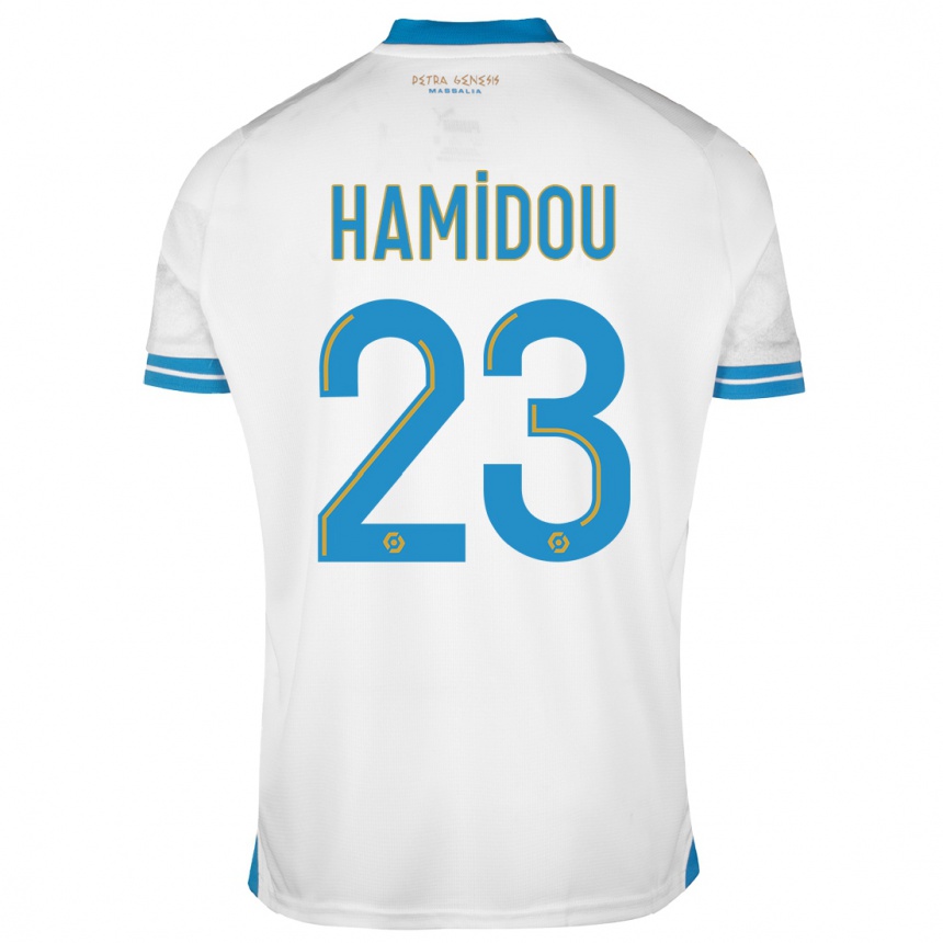 Niño Fútbol Camiseta Jamila Hamidou #23 Blanco 1ª Equipación 2023/24 Perú