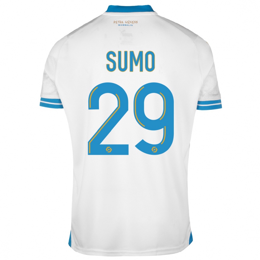 Niño Fútbol Camiseta Eva Sumo #29 Blanco 1ª Equipación 2023/24 Perú