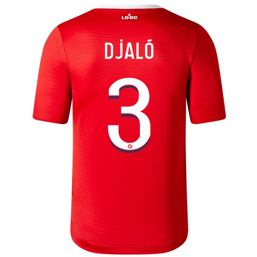 Niño Fútbol Camiseta Tiago Djaló #3 Rojo 1ª Equipación 2023/24 Perú