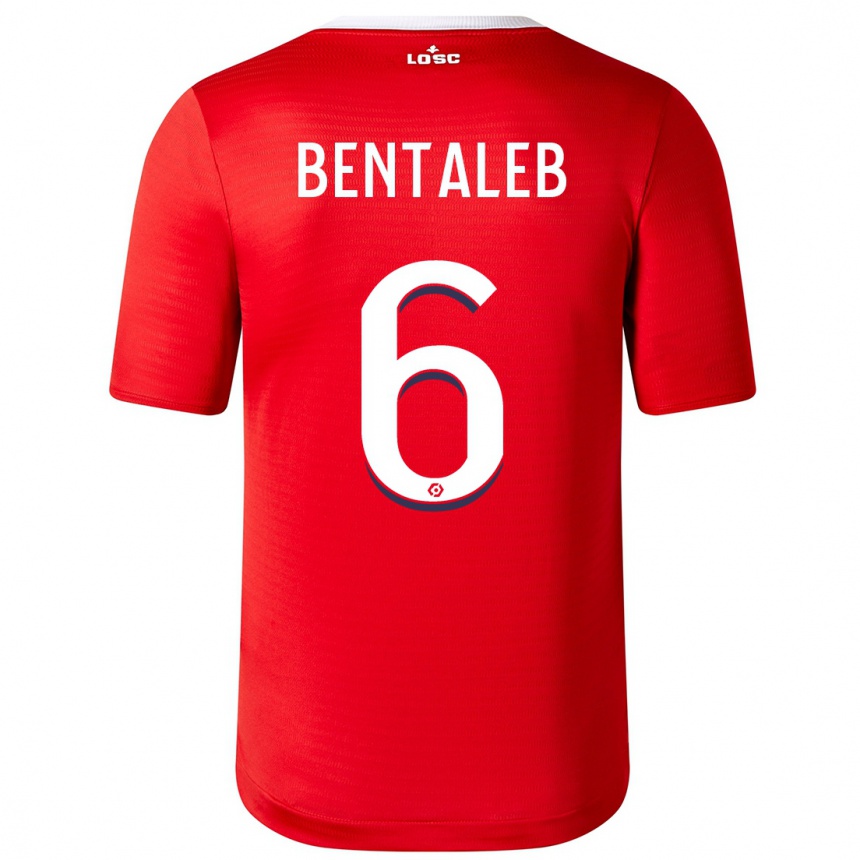 Niño Fútbol Camiseta Nabil Bentaleb #6 Rojo 1ª Equipación 2023/24 Perú