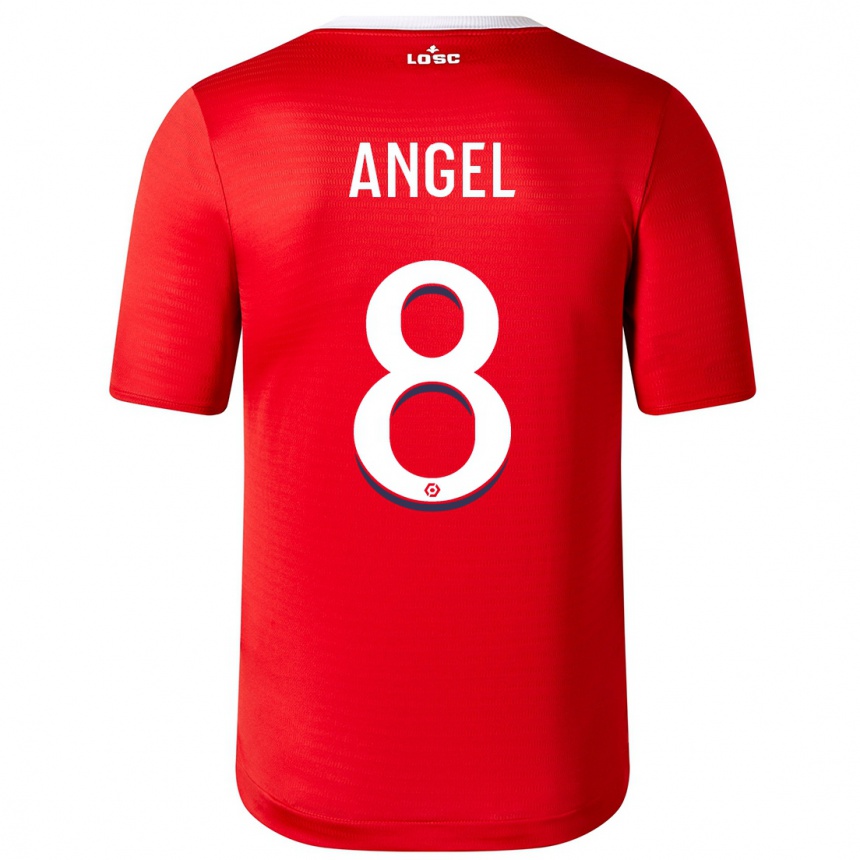 Niño Fútbol Camiseta Angel Gomes #8 Rojo 1ª Equipación 2023/24 Perú