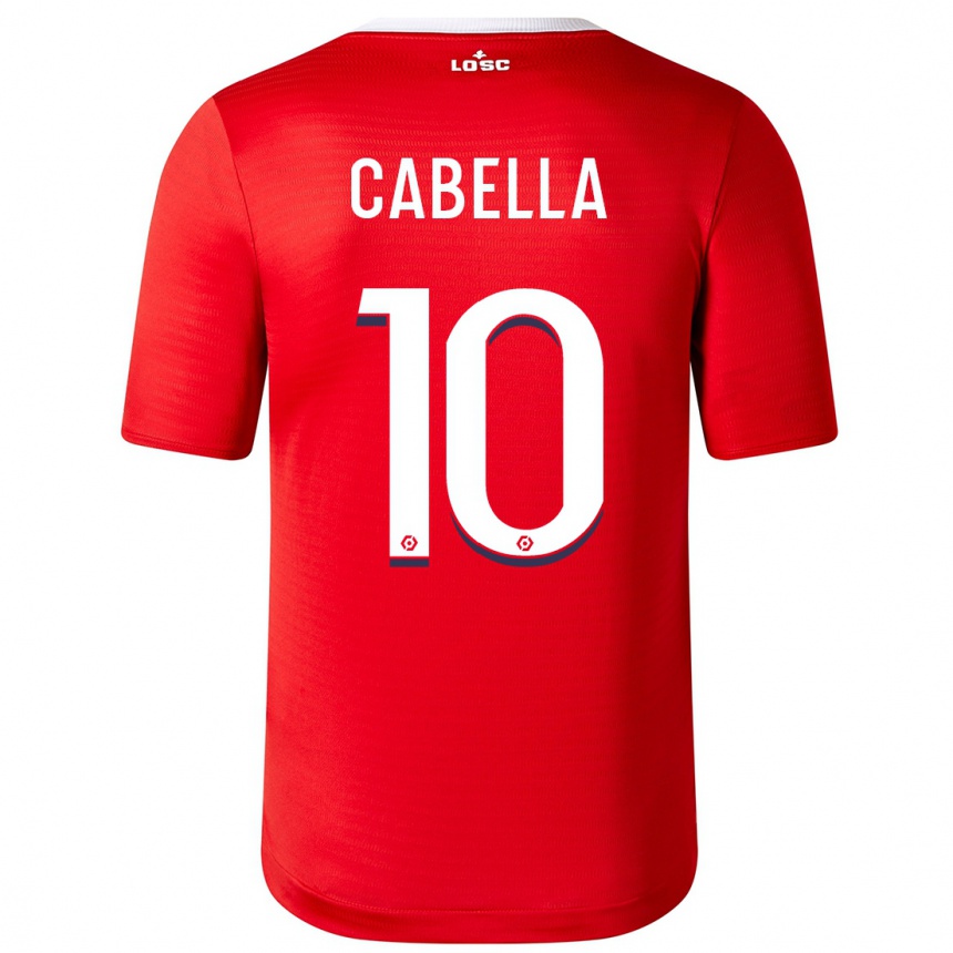 Niño Fútbol Camiseta Rémy Cabella #10 Rojo 1ª Equipación 2023/24 Perú