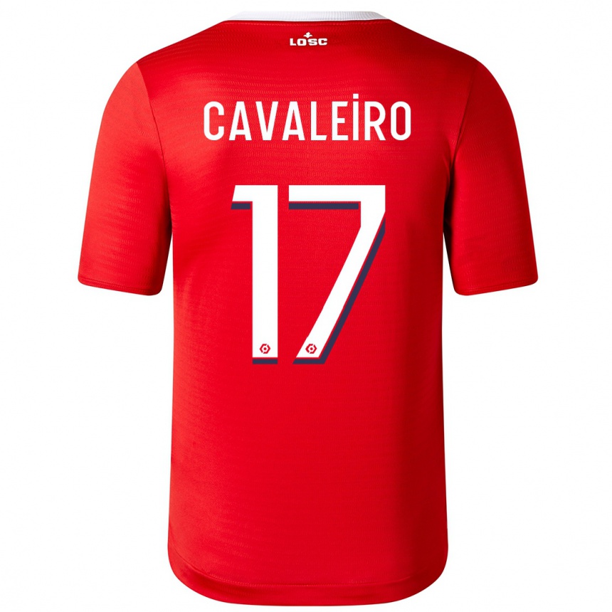 Niño Fútbol Camiseta Ivan Cavaleiro #17 Rojo 1ª Equipación 2023/24 Perú