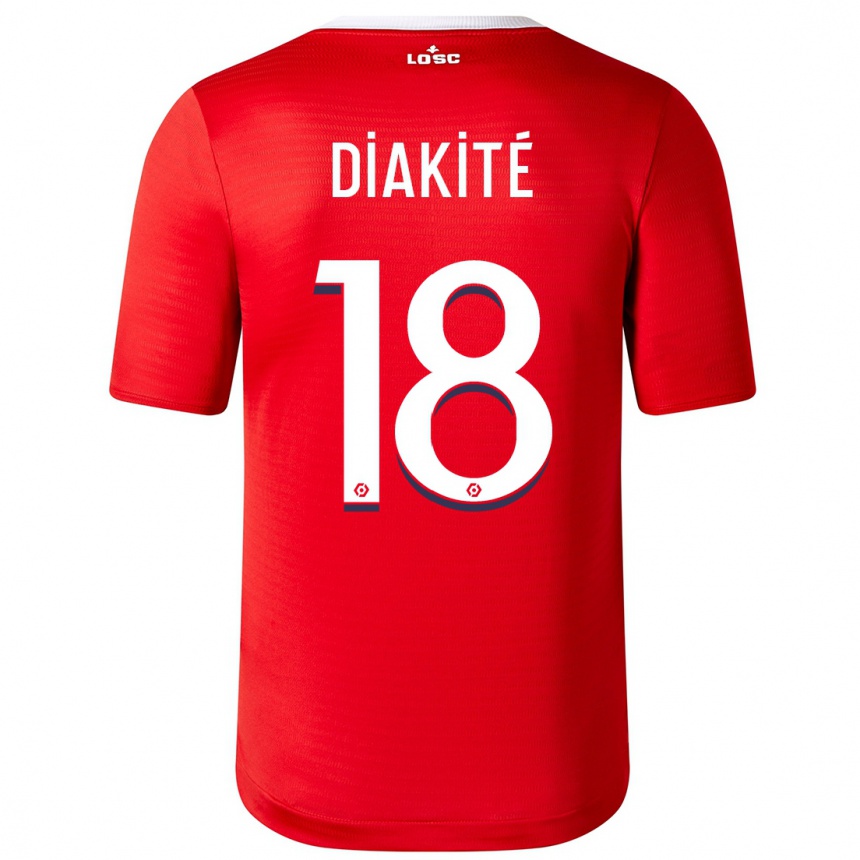 Niño Fútbol Camiseta Bafodé Diakité #18 Rojo 1ª Equipación 2023/24 Perú