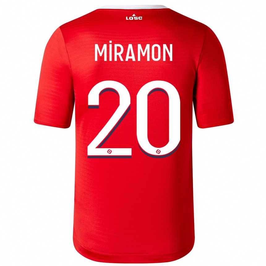 Niño Fútbol Camiseta Ignacio Miramón #20 Rojo 1ª Equipación 2023/24 Perú