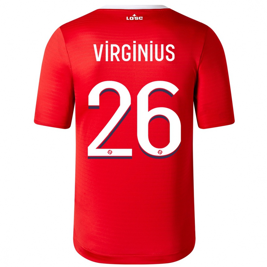 Niño Fútbol Camiseta Alan Virginius #26 Rojo 1ª Equipación 2023/24 Perú