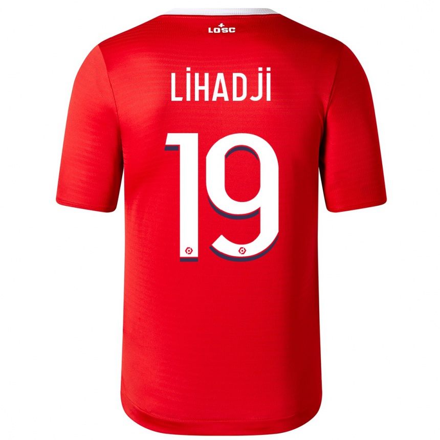 Niño Fútbol Camiseta Isaac Lihadji #19 Rojo 1ª Equipación 2023/24 Perú