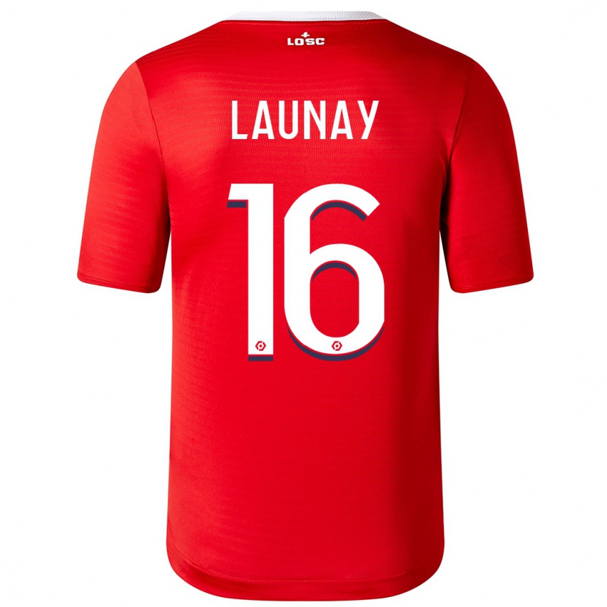 Niño Fútbol Camiseta Elisa Launay #16 Rojo 1ª Equipación 2023/24 Perú