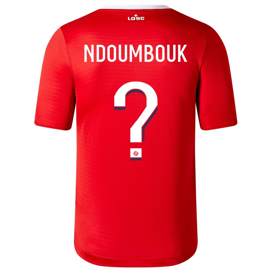 Niño Fútbol Camiseta Marlyse Ngo Ndoumbouk #0 Rojo 1ª Equipación 2023/24 Perú