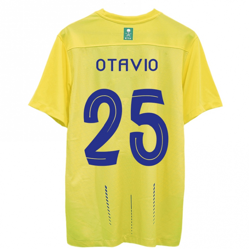 Niño Fútbol Camiseta Otavio #25 Amarillo 1ª Equipación 2023/24 Perú