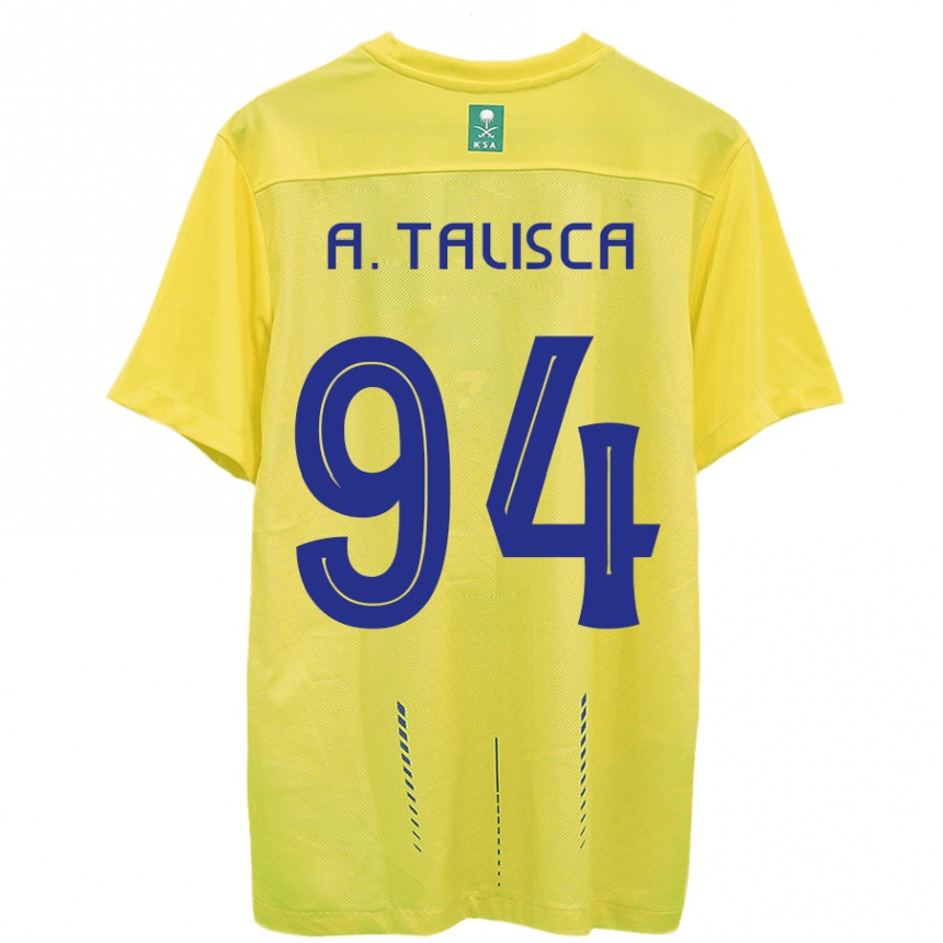 Niño Fútbol Camiseta Talisca #94 Amarillo 1ª Equipación 2023/24 Perú