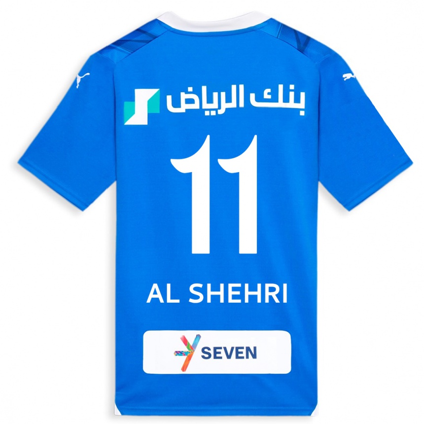 Niño Fútbol Camiseta Saleh Al-Shehri #11 Azul 1ª Equipación 2023/24 Perú