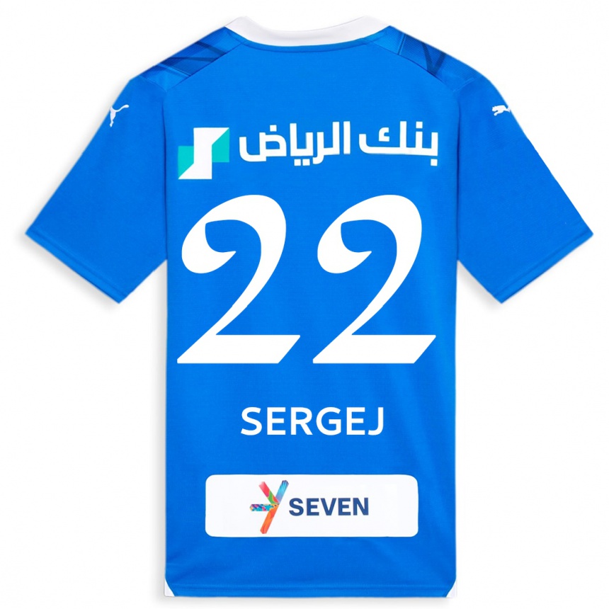 Niño Fútbol Camiseta Sergej Milinkovic-Savic #22 Azul 1ª Equipación 2023/24 Perú