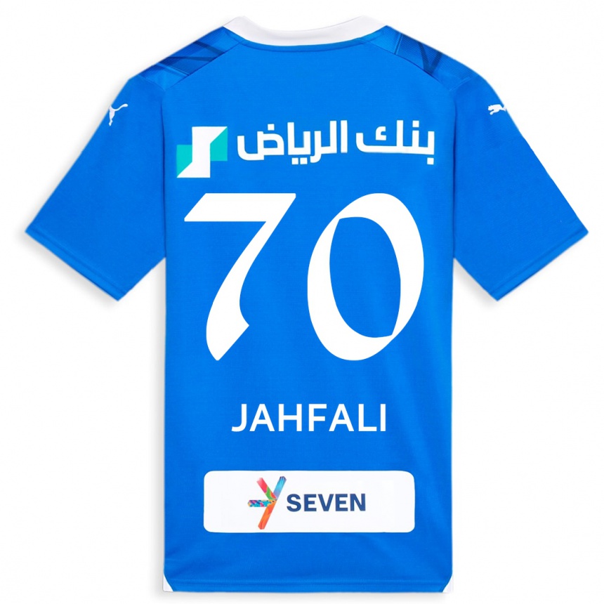 Niño Fútbol Camiseta Mohammed Jahfali #70 Azul 1ª Equipación 2023/24 Perú