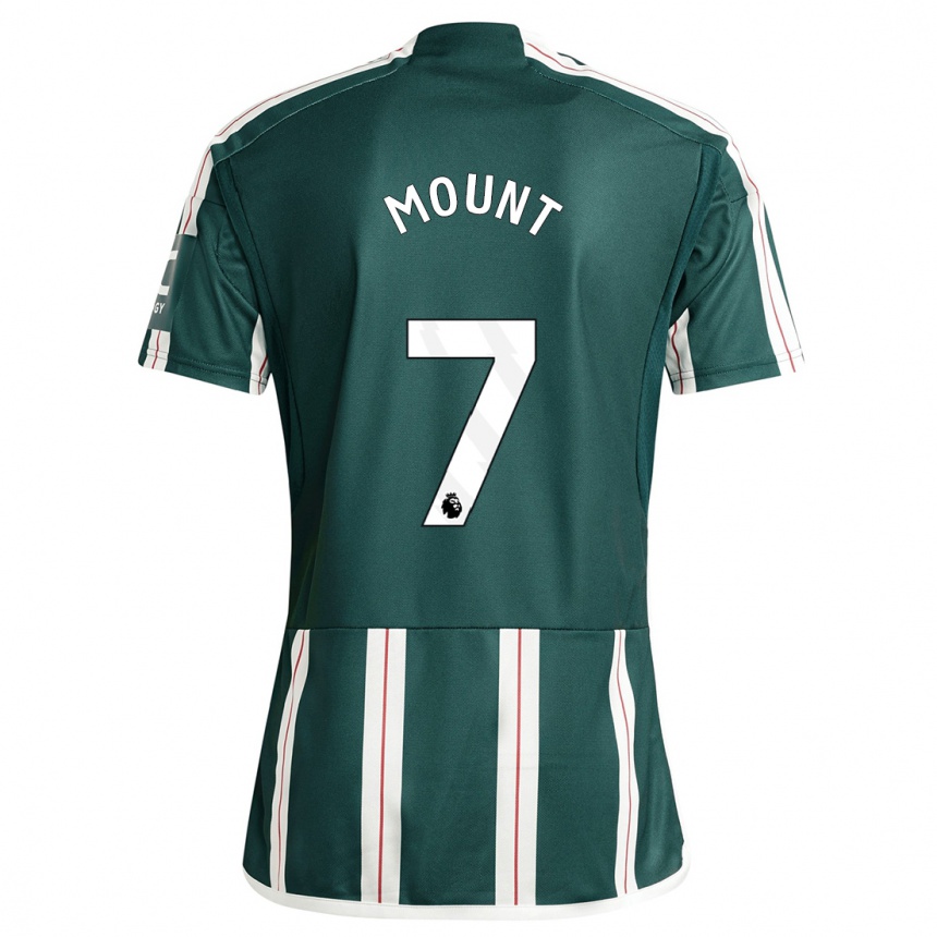 Niño Fútbol Camiseta Mason Mount #7 Verde Oscuro 2ª Equipación 2023/24 Perú