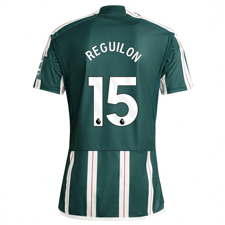 Niño Fútbol Camiseta Sergio Reguilon #15 Verde Oscuro 2ª Equipación 2023/24 Perú