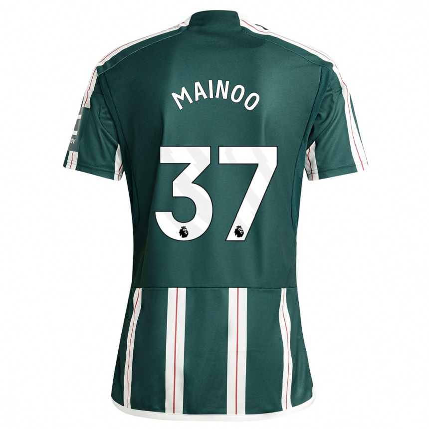 Niño Fútbol Camiseta Kobbie Mainoo #37 Verde Oscuro 2ª Equipación 2023/24 Perú