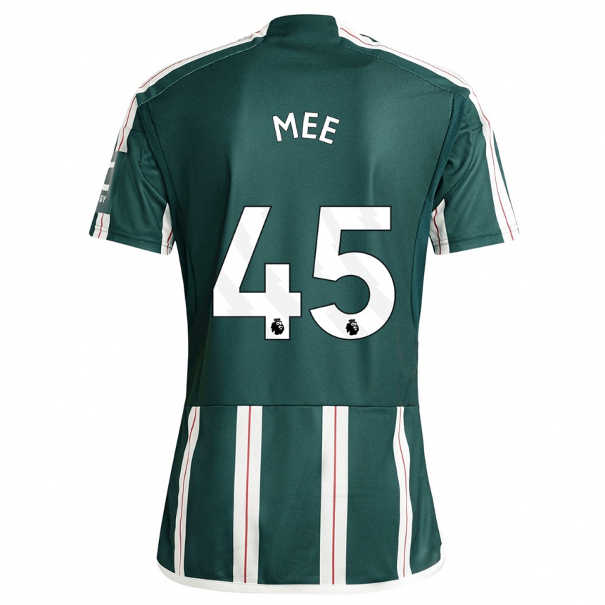 Niño Fútbol Camiseta Dermot Mee #45 Verde Oscuro 2ª Equipación 2023/24 Perú