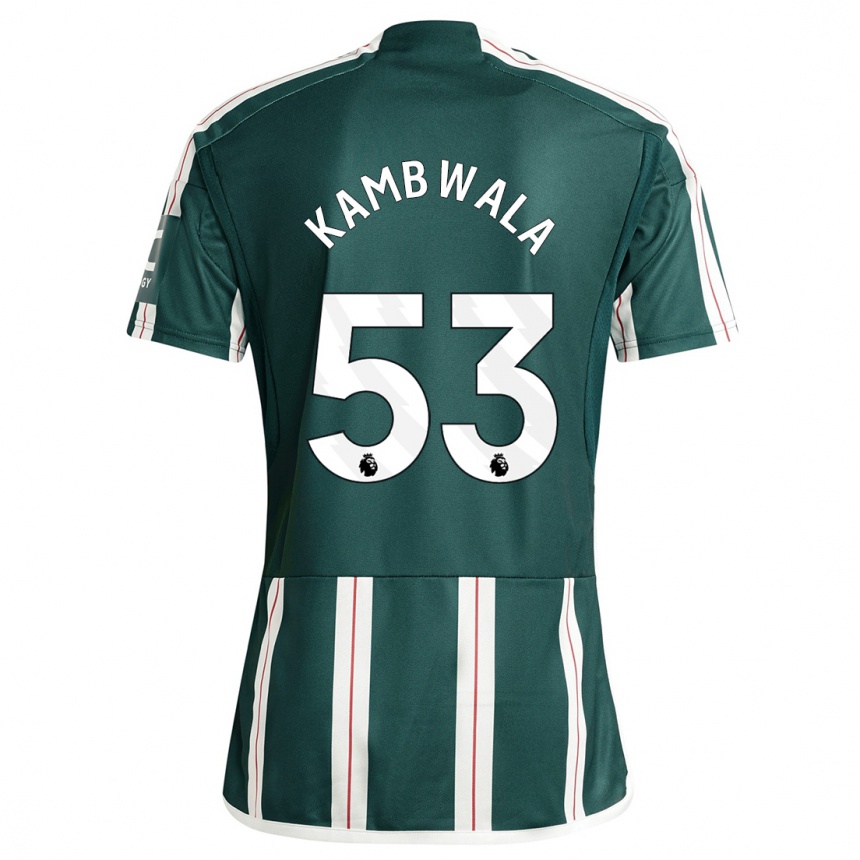 Niño Fútbol Camiseta Willy Kambwala #53 Verde Oscuro 2ª Equipación 2023/24 Perú