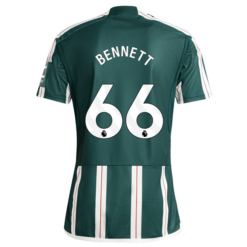 Niño Fútbol Camiseta Rhys Bennett #66 Verde Oscuro 2ª Equipación 2023/24 Perú