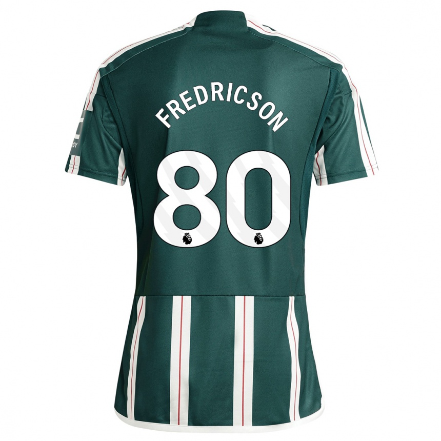 Niño Fútbol Camiseta Tyler Fredricson #80 Verde Oscuro 2ª Equipación 2023/24 Perú