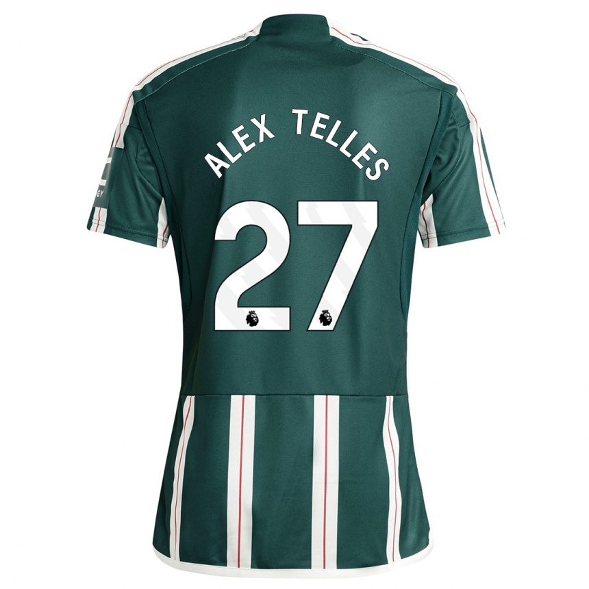 Niño Fútbol Camiseta Alex Nicolao Telles #27 Verde Oscuro 2ª Equipación 2023/24 Perú