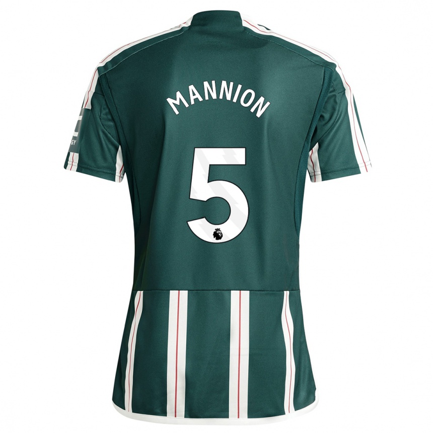 Niño Fútbol Camiseta Aoife Mannion #5 Verde Oscuro 2ª Equipación 2023/24 Perú