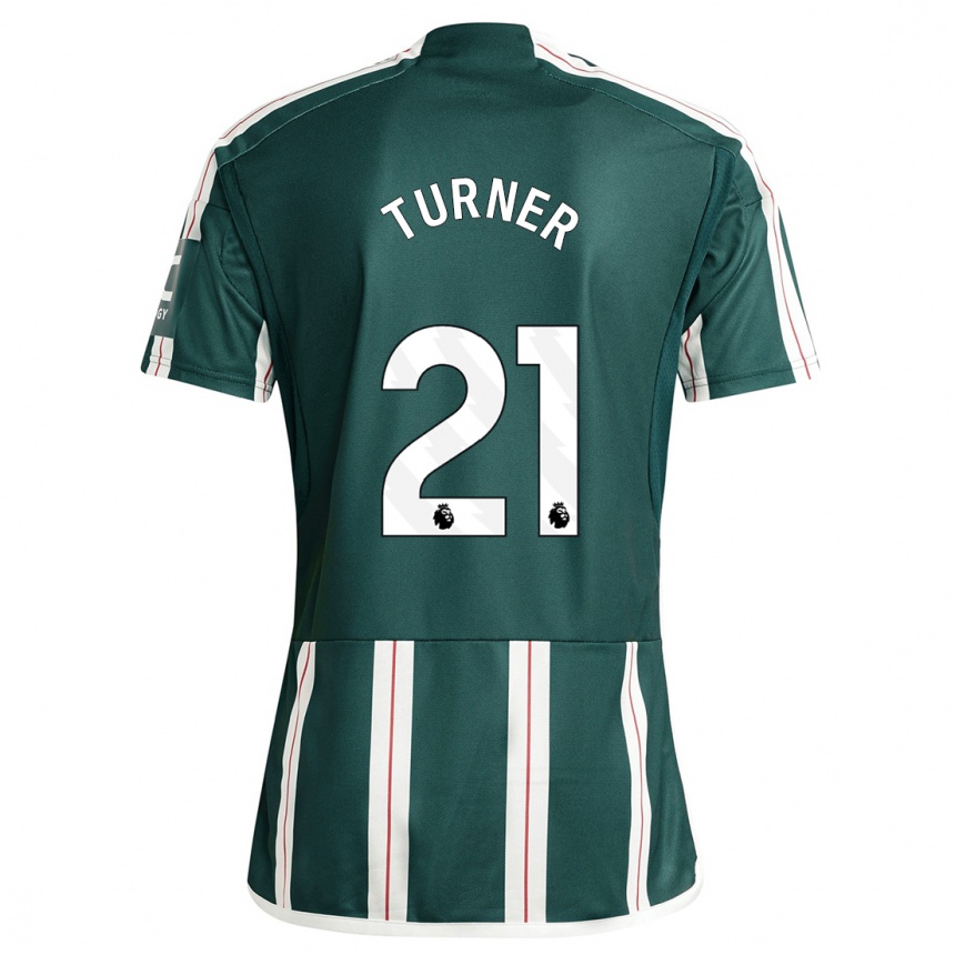 Niño Fútbol Camiseta Millie Turner #21 Verde Oscuro 2ª Equipación 2023/24 Perú