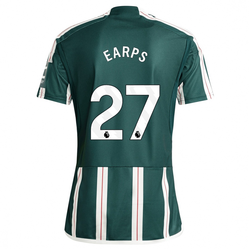 Niño Fútbol Camiseta Mary Earps #27 Verde Oscuro 2ª Equipación 2023/24 Perú